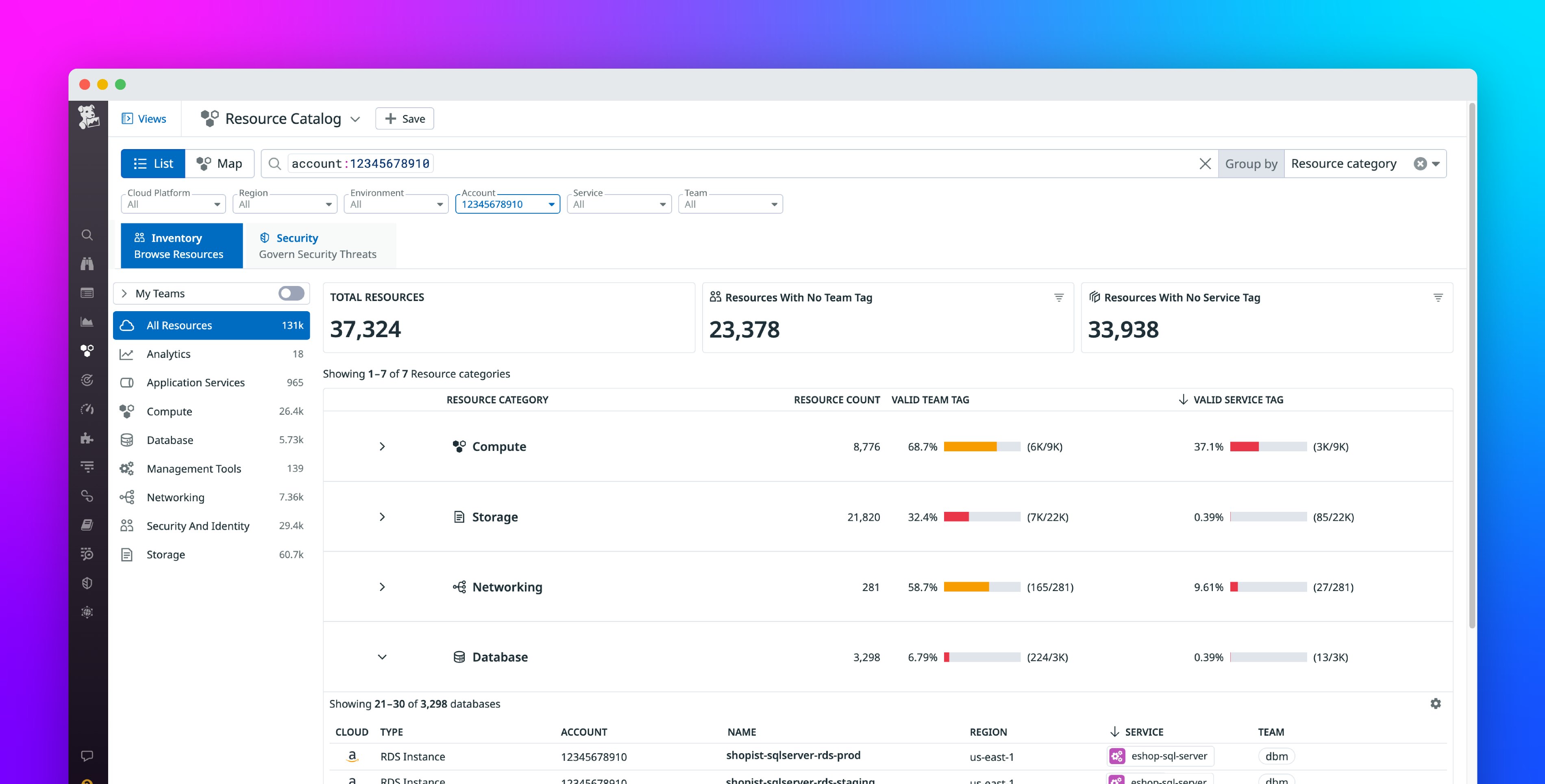 Govern Your Infrastructure Resources With the Datadog Resource Catalog