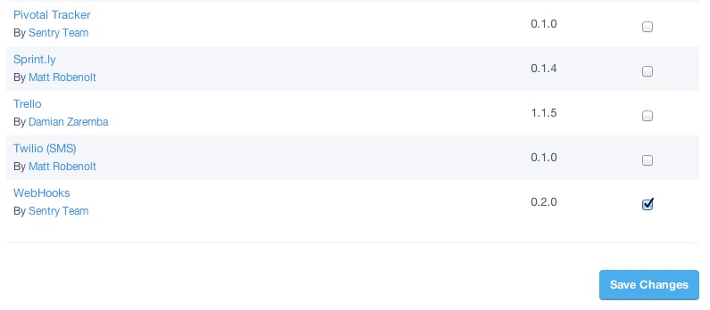 sentry integration sentry integration