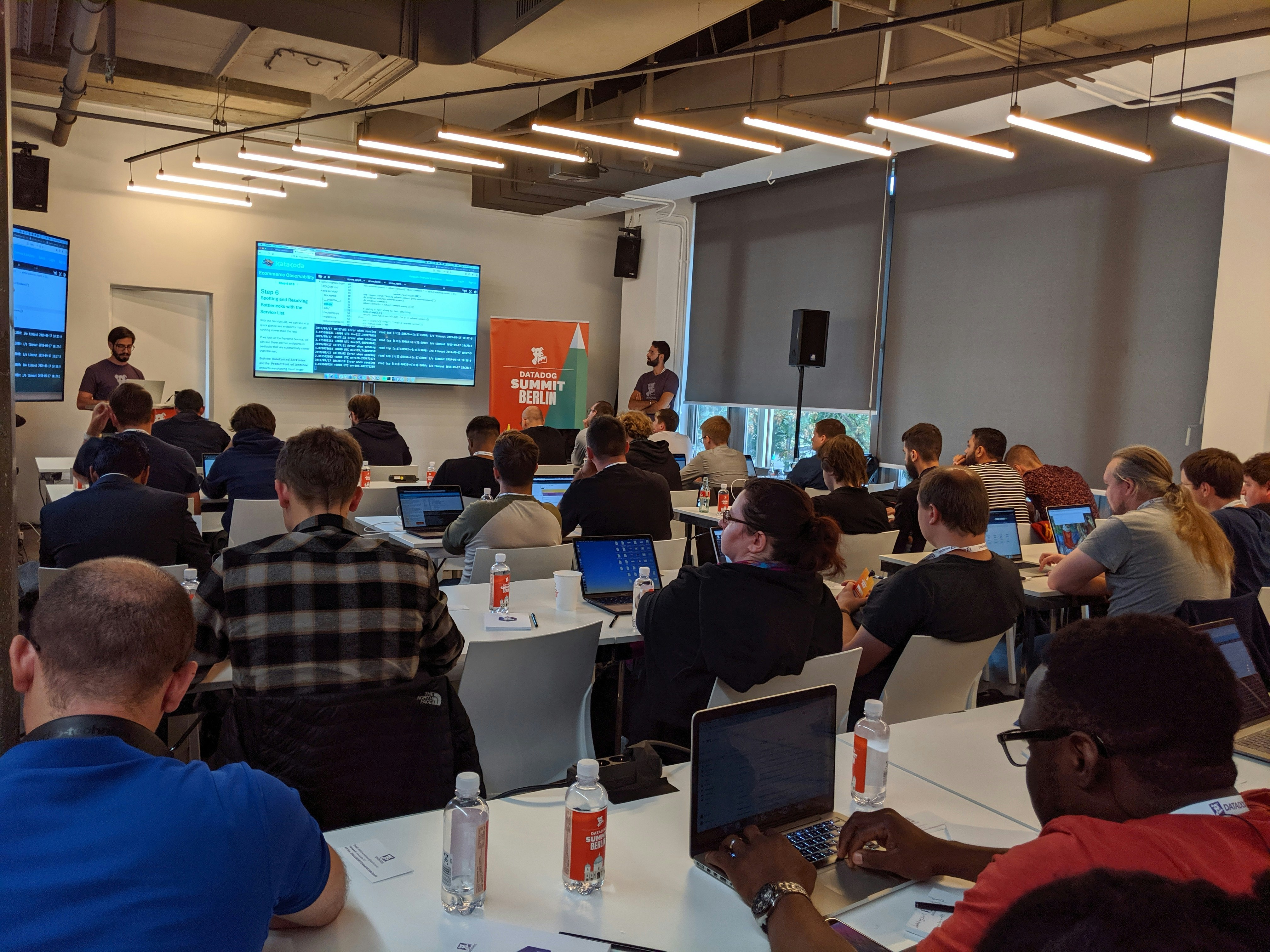 Get hands-on training from Datadog engineers in workshops. Get hands-on training from Datadog engineers in workshops.