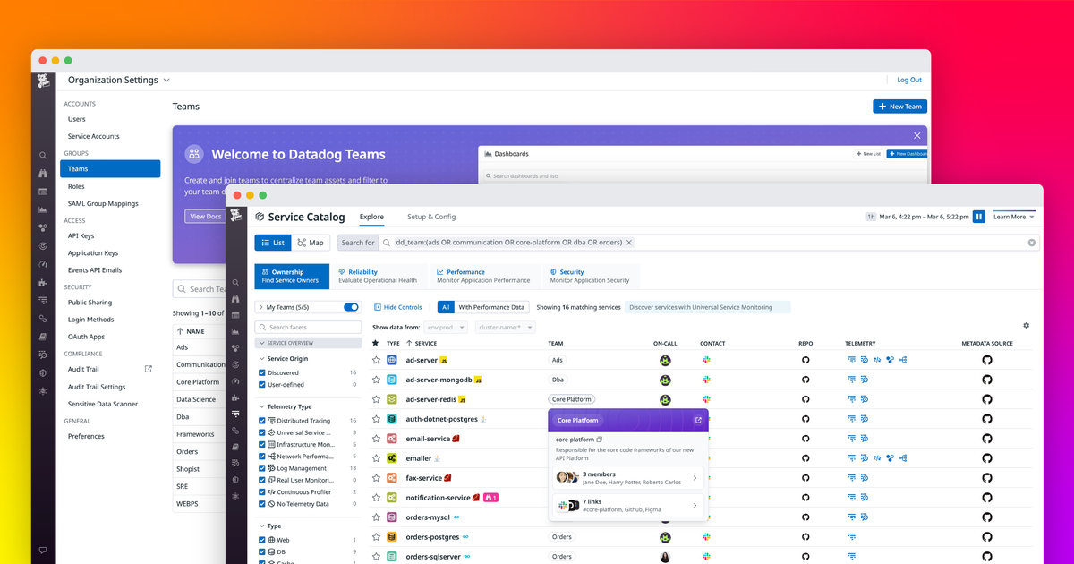 Streamline collaboration throughout your organization with Datadog ...
