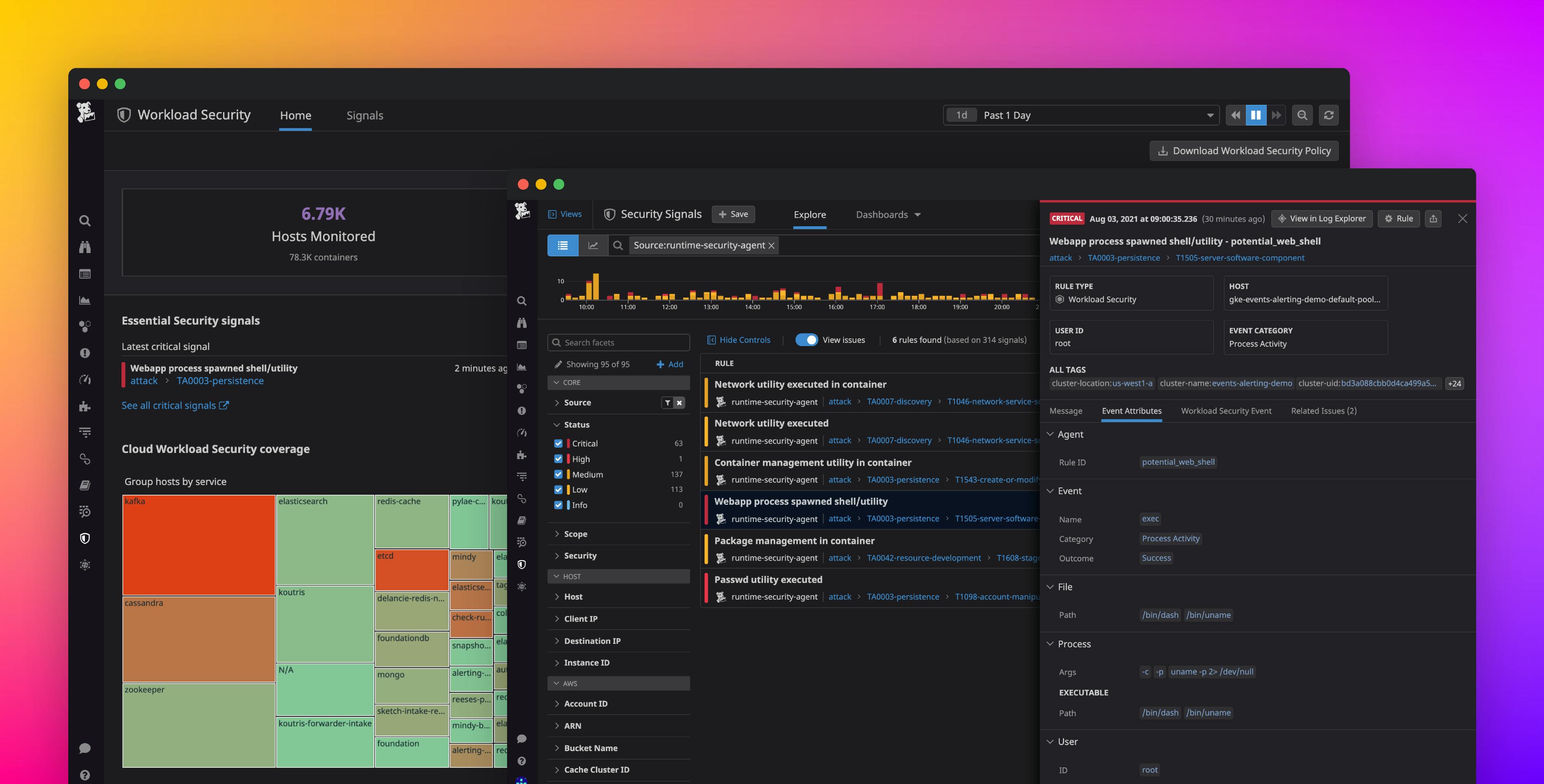 Secure Your Infrastructure in Real Time With Datadog Cloud Workload