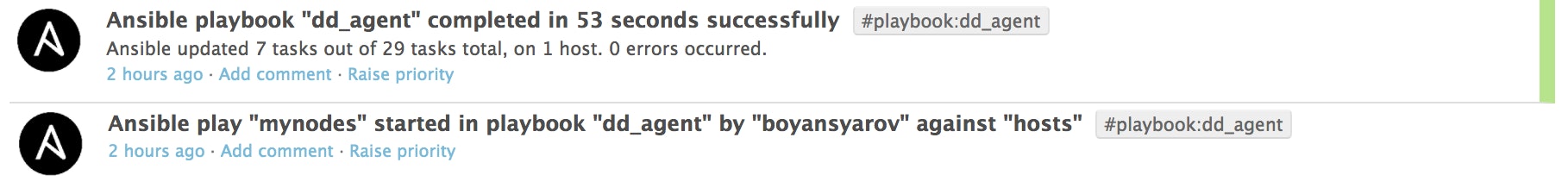 Datadog Ansible Datadog Ansible