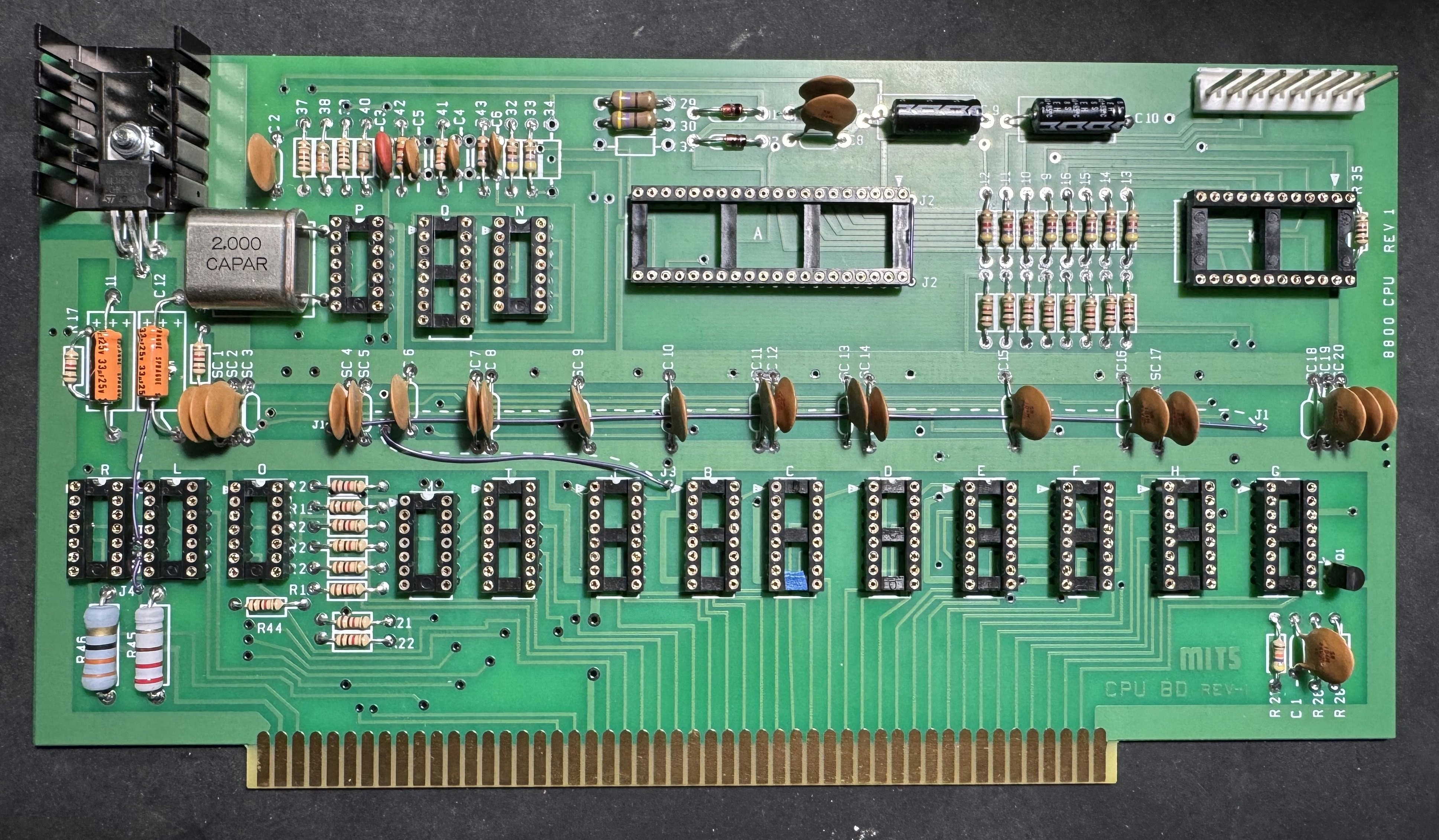 Photograph of a computer circuit board. Photograph of a computer circuit board.