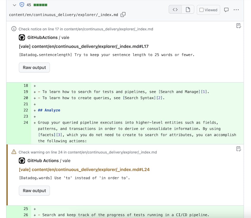 How We Use Vale to Improve Our Documentation Editing Process | Datadog