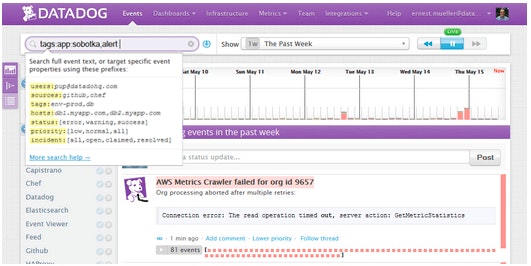 Filtering Datadog Events Stream Filtering Datadog Events Stream
