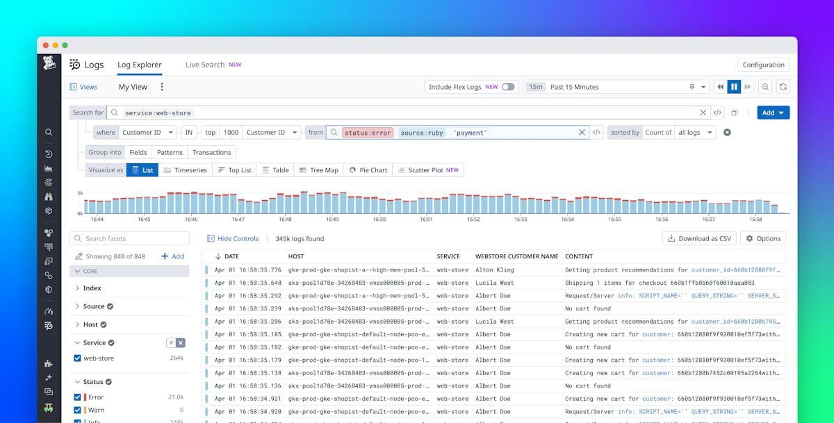 Filter and correlate logs dynamically using subqueries