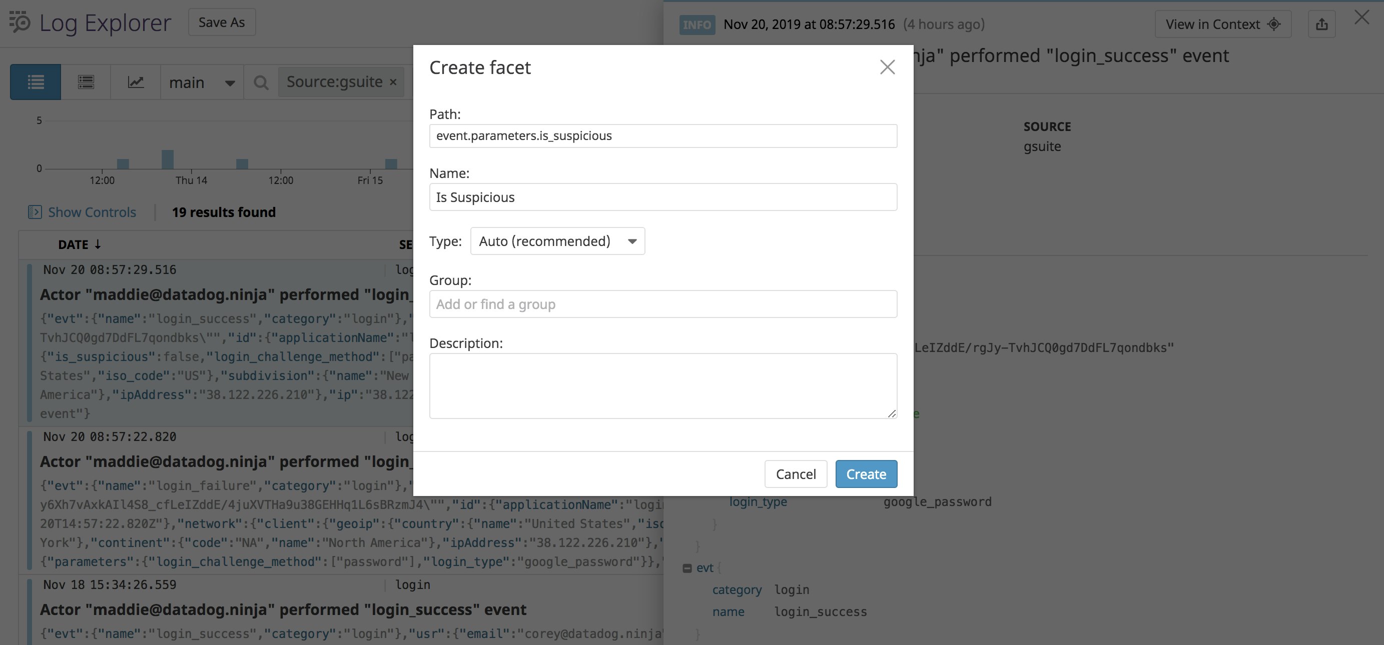 Create a facet from Google Workspace attributes Create a facet from Google Workspace attributes