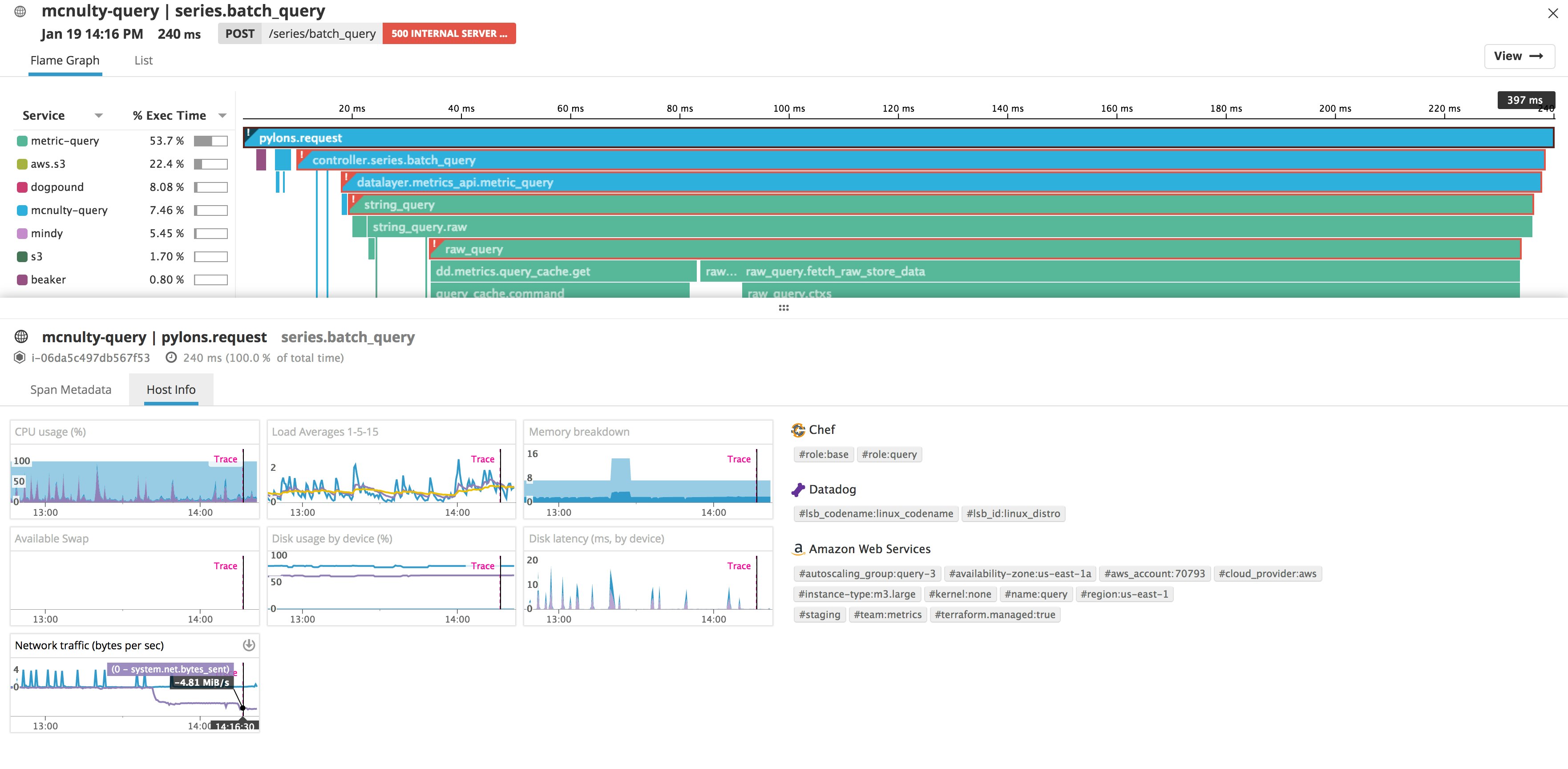 The Host Info view. The Host Info view.