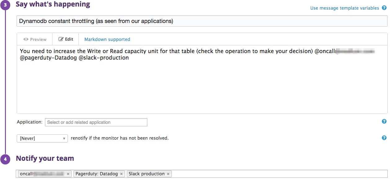 Throttling alert configuration Throttling alert configuration