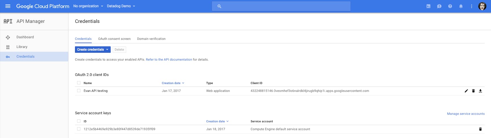 GCE metrics - Add new OAuth authorization