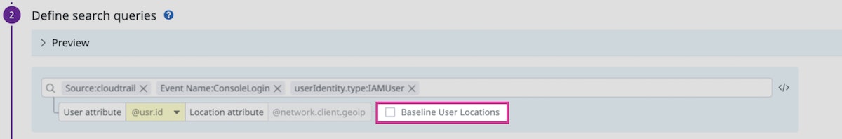 Enable Baseline User Locations to help prevent false positives. Enable Baseline User Locations to help prevent false positives.