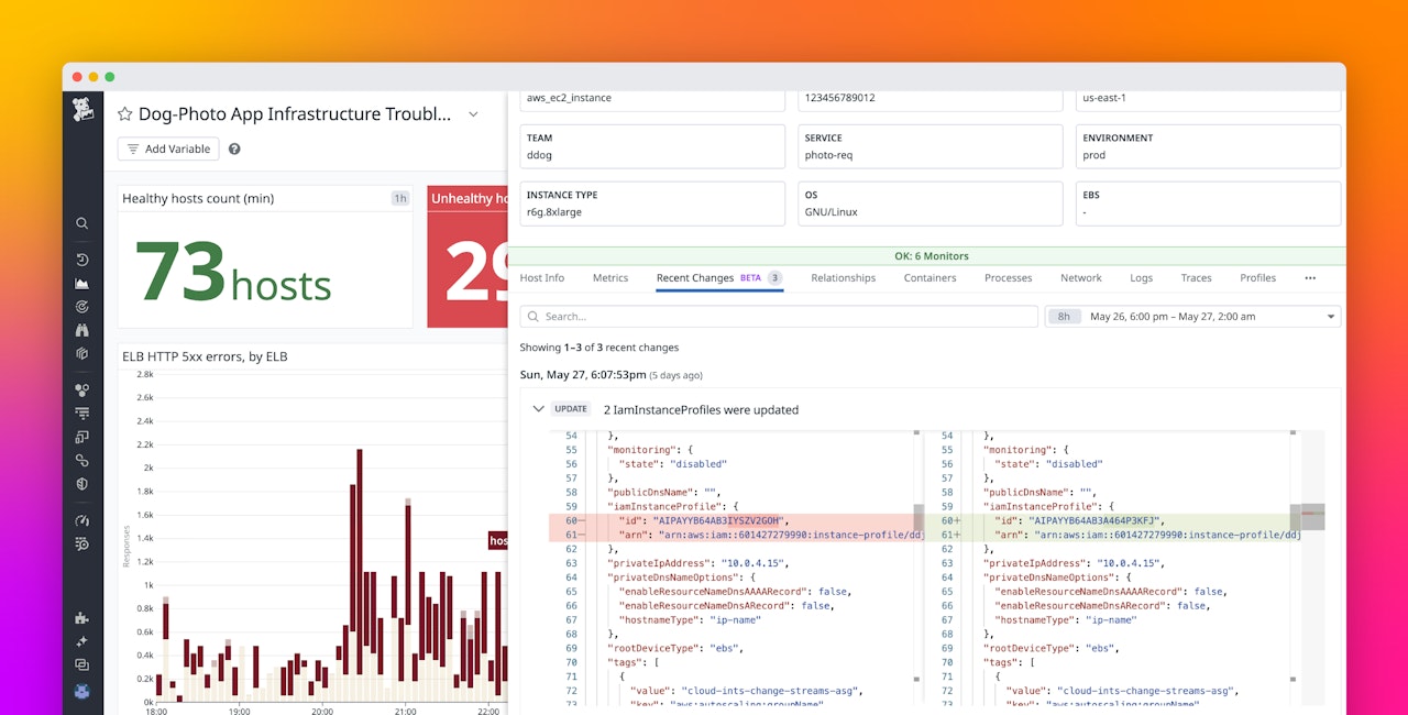 Troubleshoot infrastructure issues faster with Recent Changes