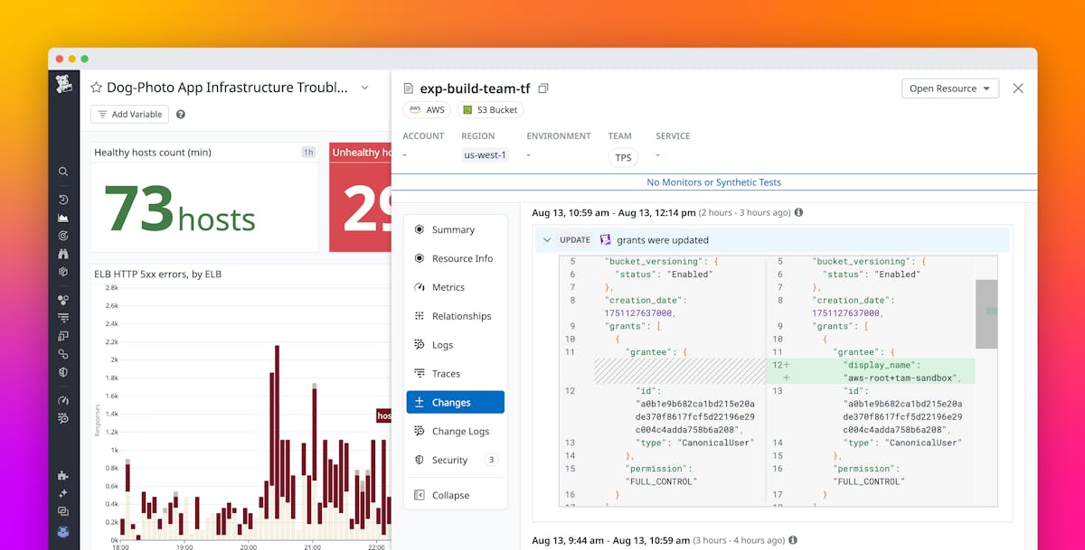 Troubleshoot infrastructure issues faster with Resource Changes