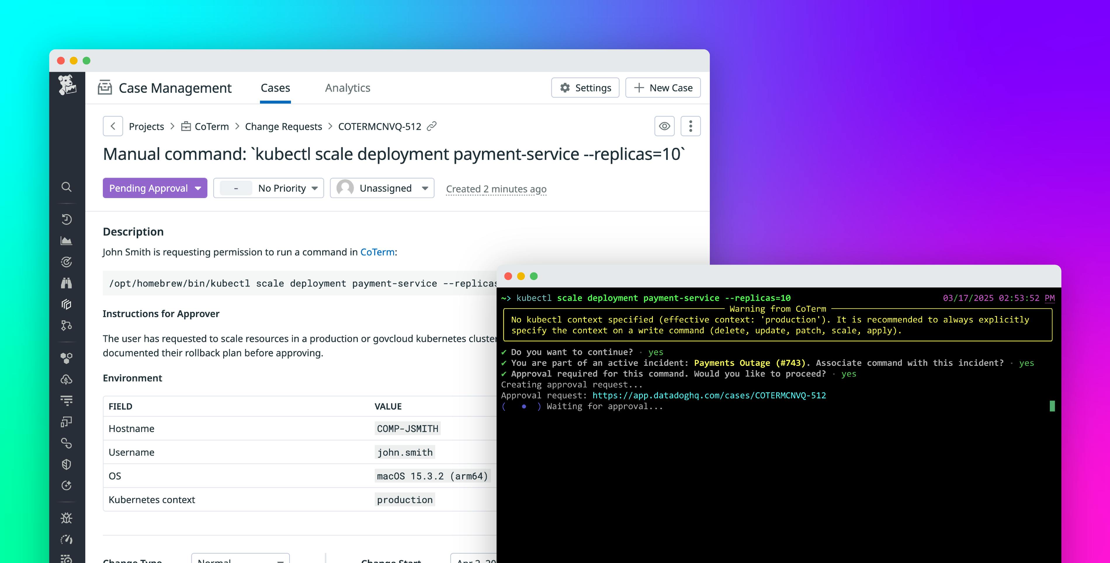 Datadog CoTerm: Never run the wrong terminal command again