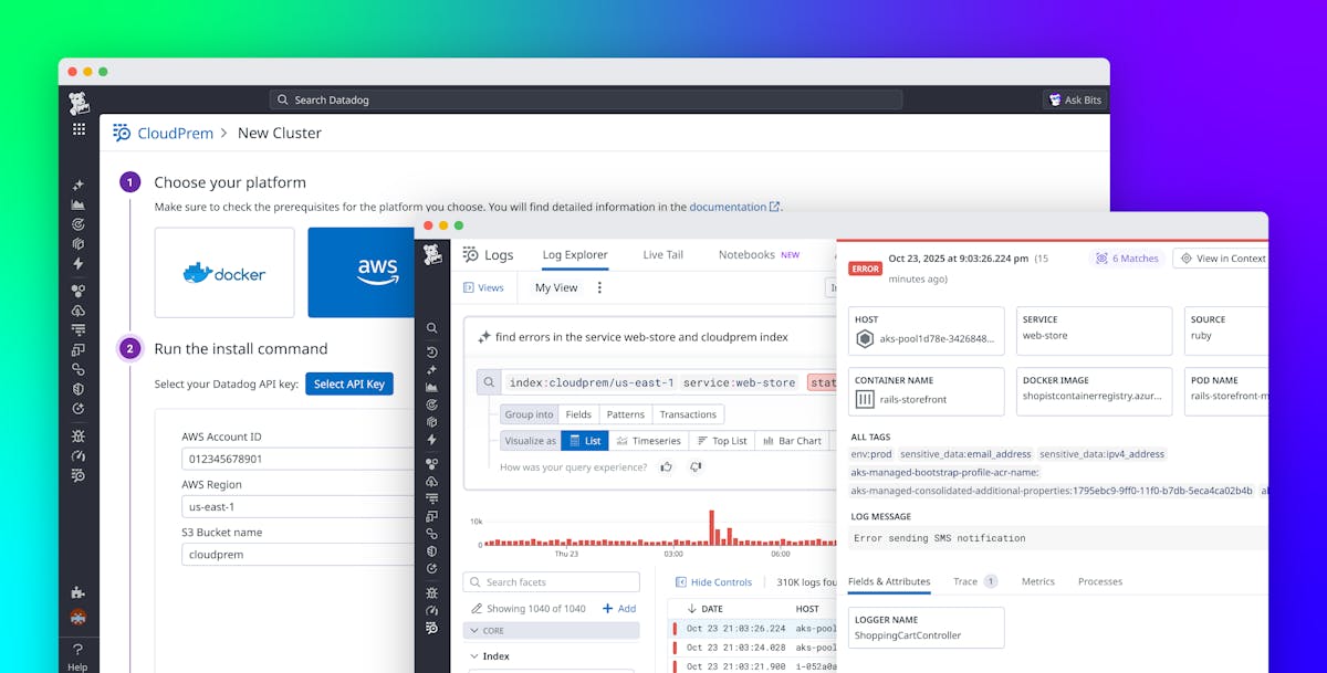 Store and search logs at petabyte scale in your own infrastructure with Datadog CloudPrem
