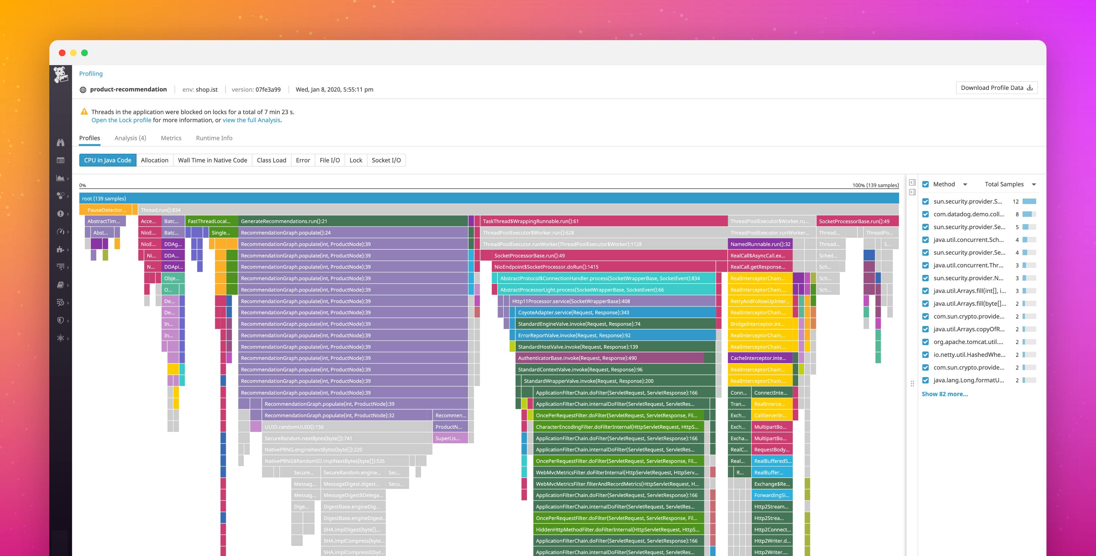 Datadog に常時接続型の本番環境プロファイリングが登場