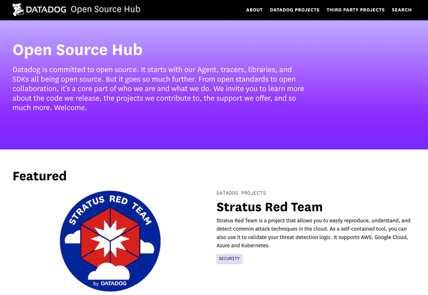 Introducing the Datadog Open Source Hub | Datadog