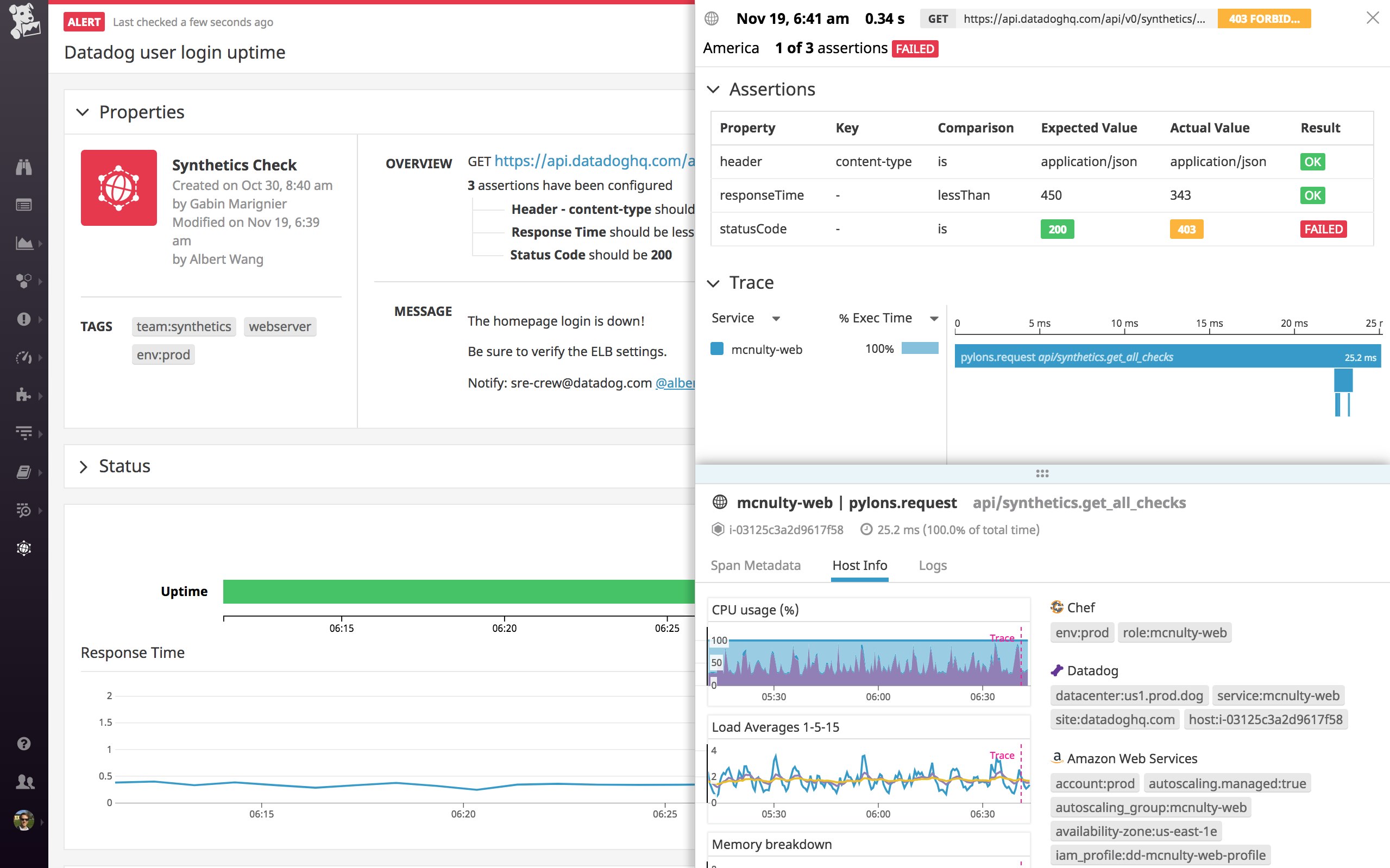 Synthetic monitoring in Datadog Synthetic monitoring in Datadog