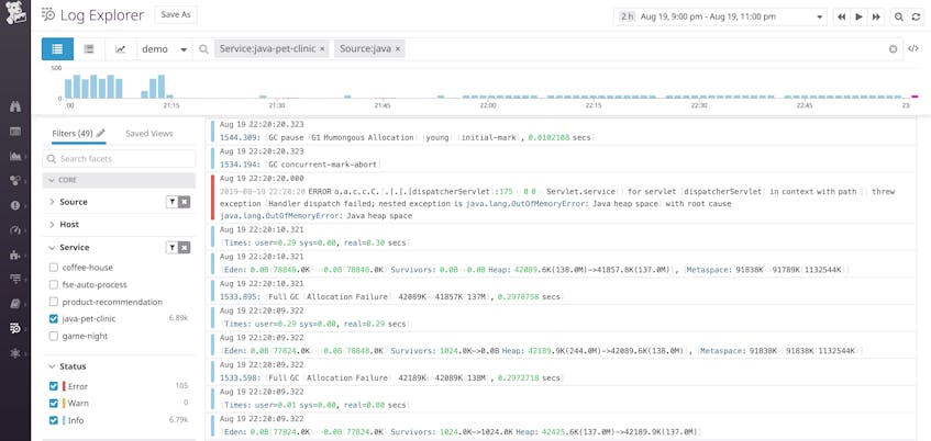 Monitor Java Memory Management With Runtime Metrics, APM, and Logs ...