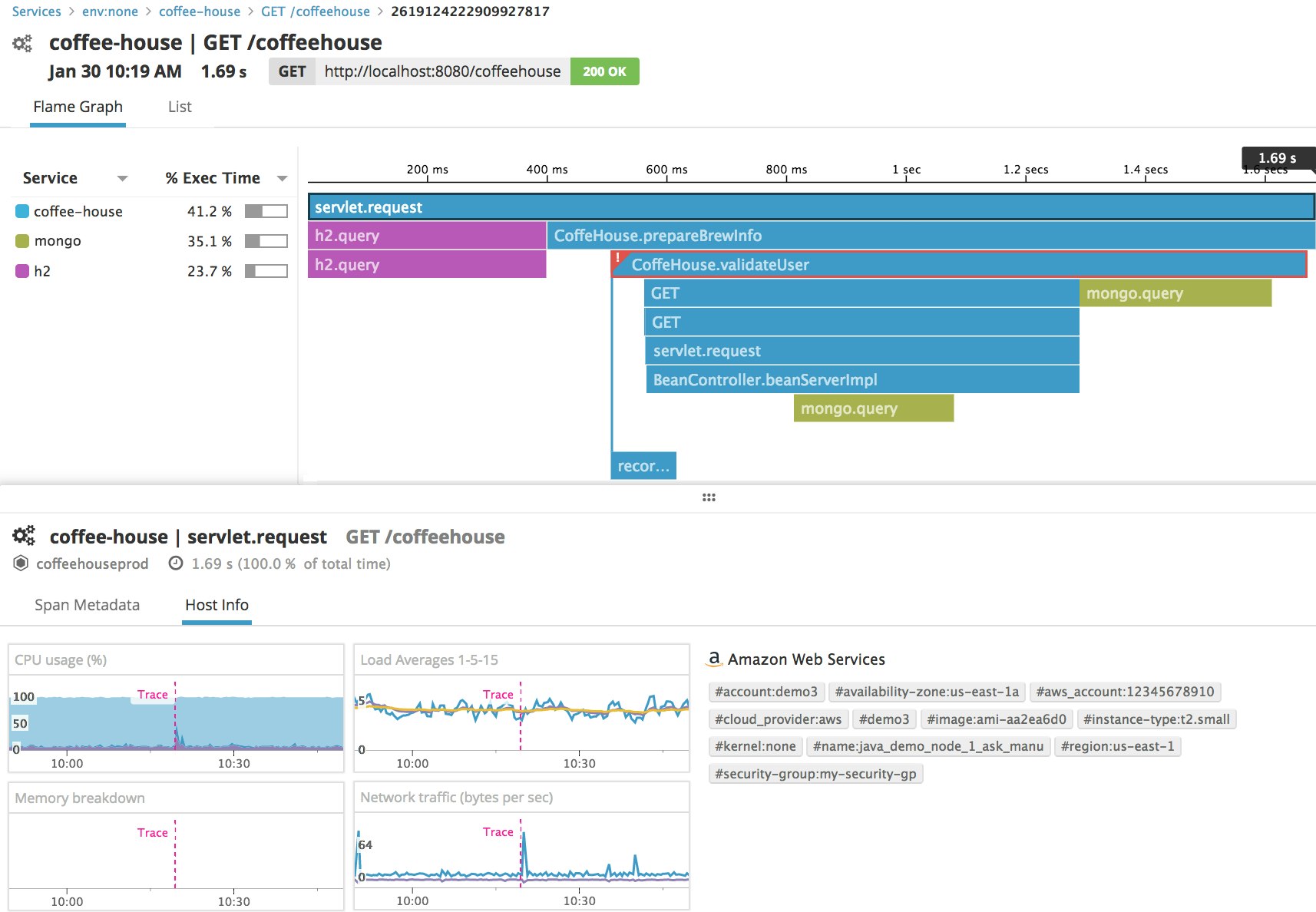 Java monitoring APM + host-level metrics Java monitoring APM + host-level metrics