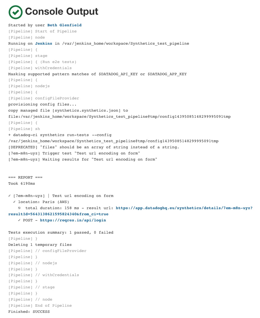 View test results in Jenkins View test results in Jenkins