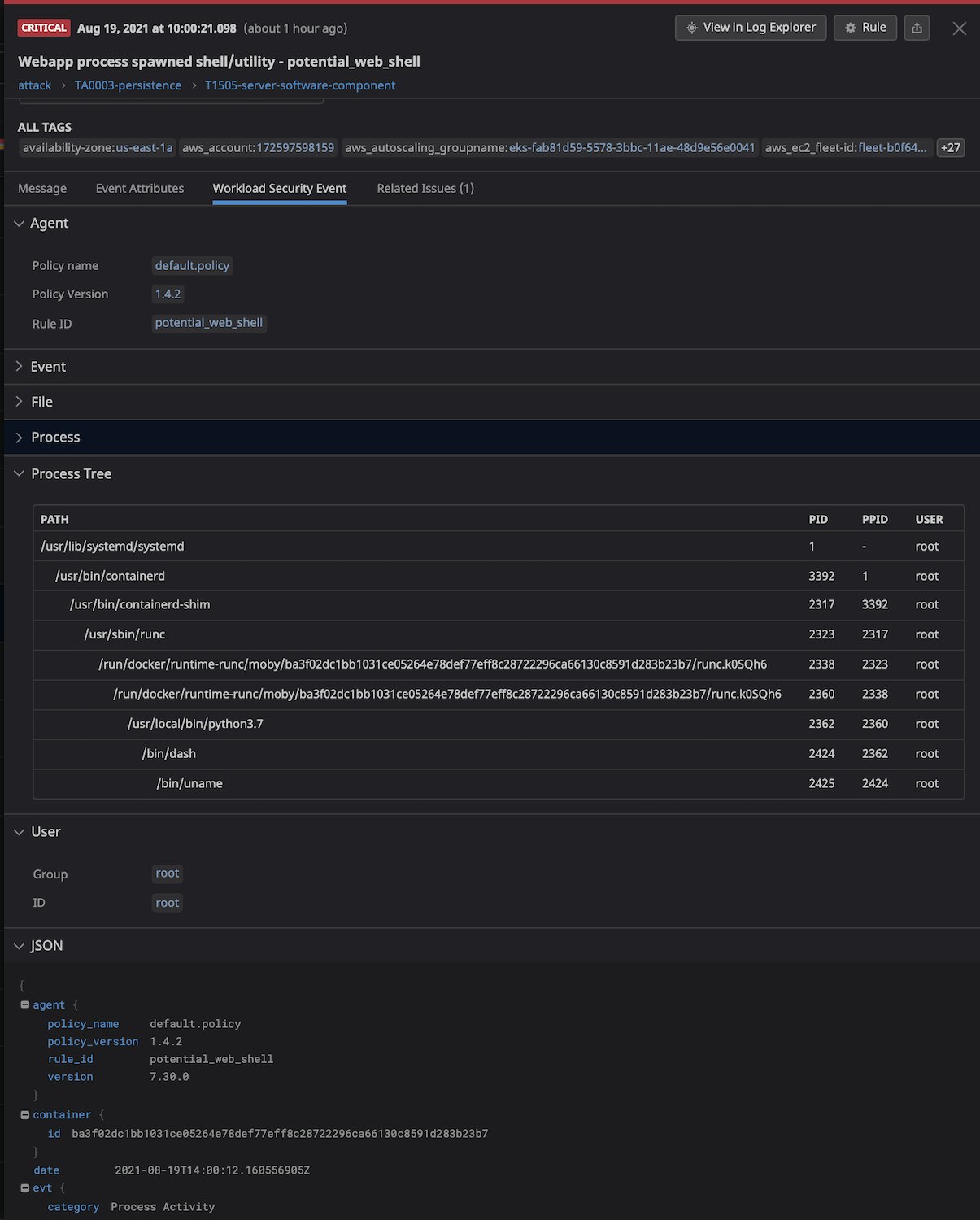 Security signals include environment variables and command-line arguments which can help you determine the scope of security attacks. Security signals include environment variables and command-line arguments which can help you determine the scope of security attacks.
