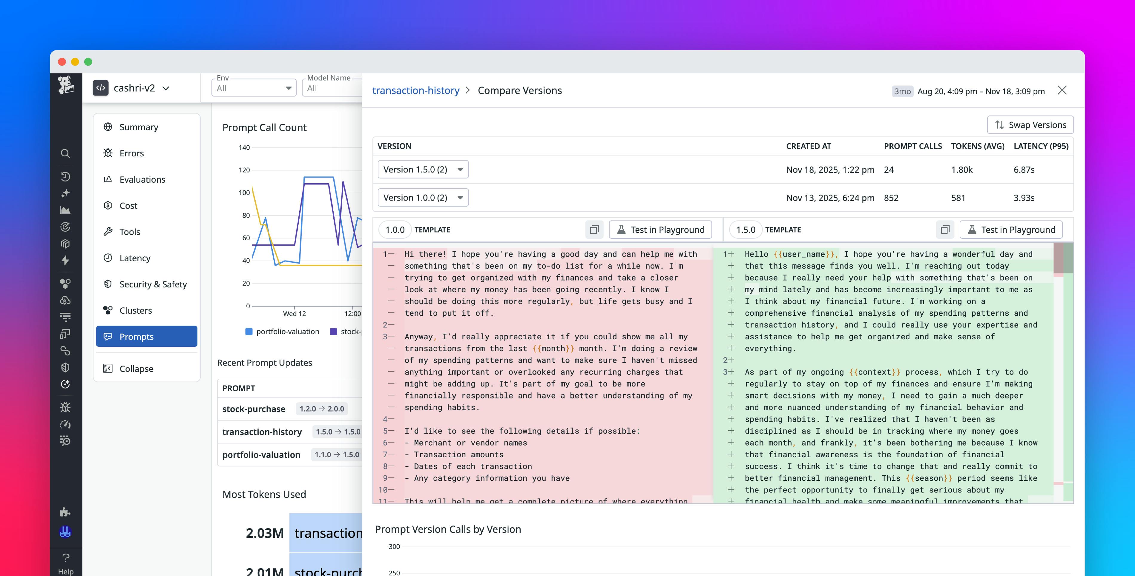 Track, compare, and optimize your LLM prompts with Datadog LLM Observability