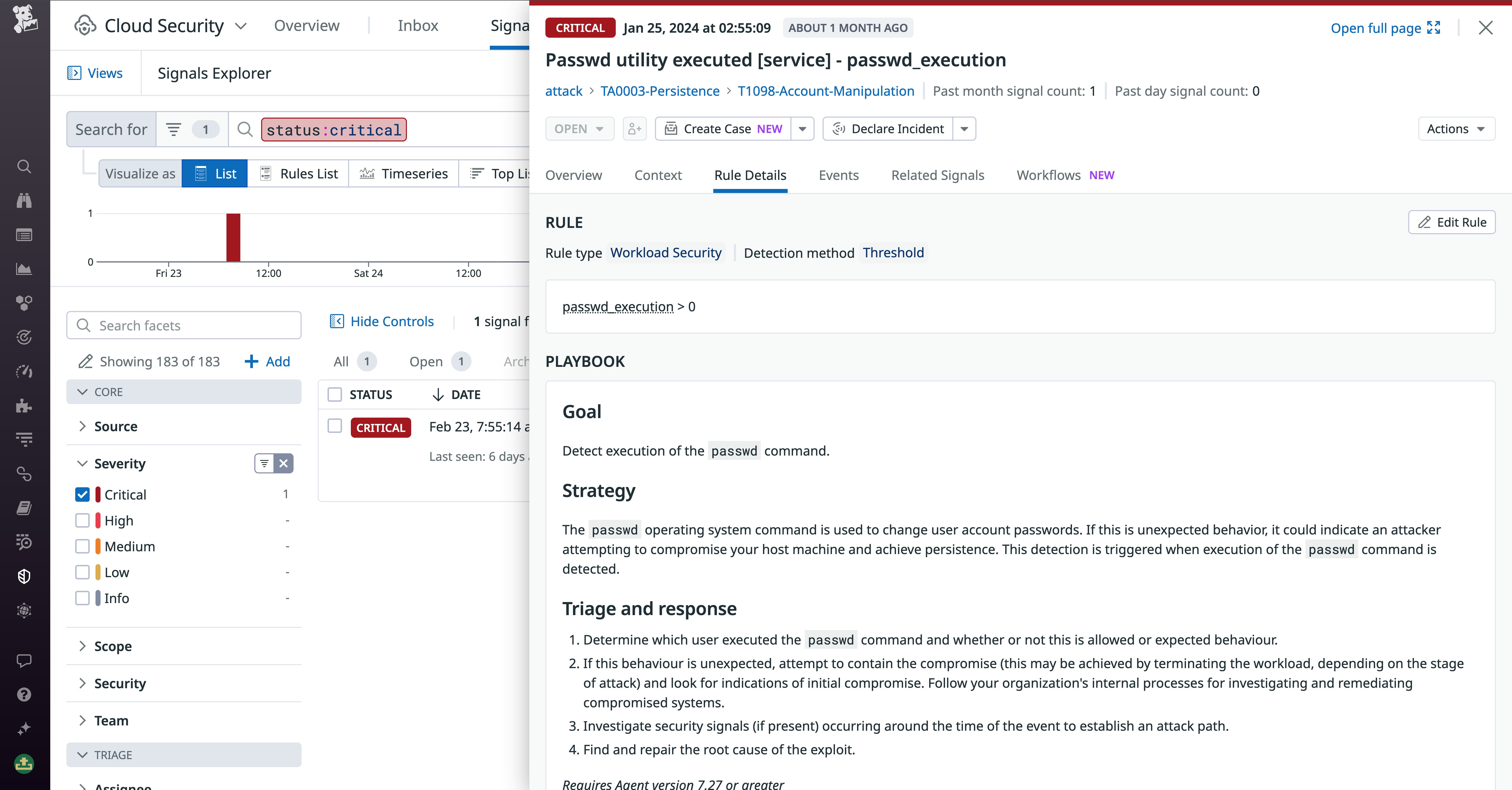 Shows context around a detected attack to help remediation Shows context around a detected attack to help remediation