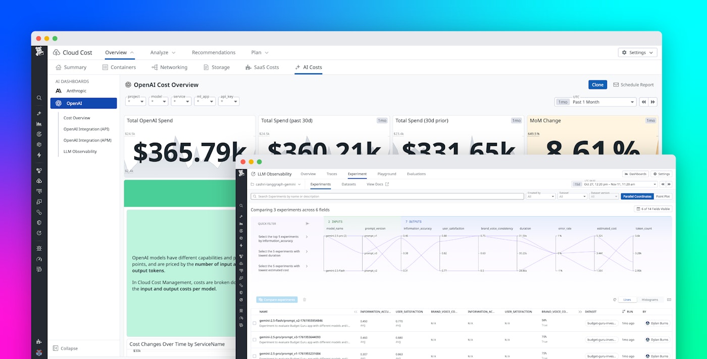 Driving AI ROI: How Datadog connects cost, performance, and infrastructure so you can scale responsibly Driving AI ROI: How Datadog connects cost, performance, and infrastructure so you can scale responsibly