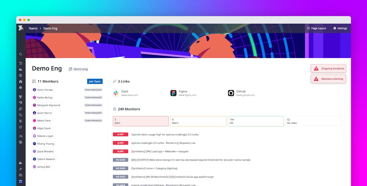 Manage your monitors more efficiently with Datadog Teams