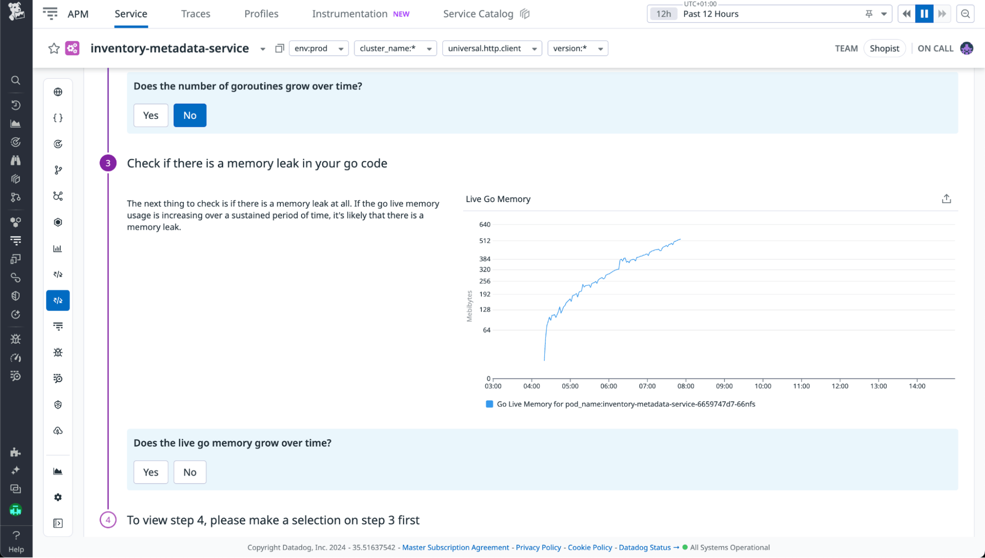 Memory leak workflow live memory set Memory leak workflow live memory set