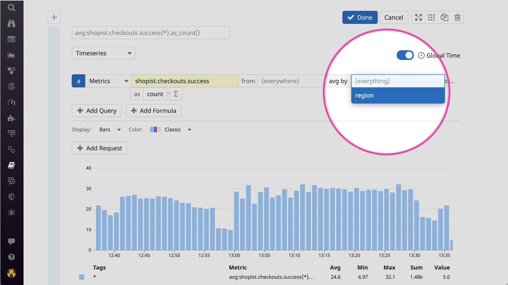 Configuring tags for custom metrics will narrow down the scope of your queries Configuring tags for custom metrics will narrow down the scope of your queries