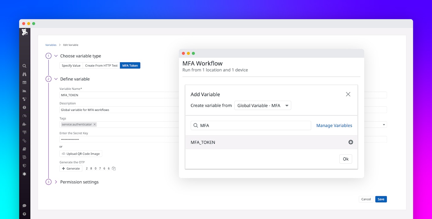 Test multi-factor authentication (MFA) with Synthetic Monitoring Test multi-factor authentication (MFA) with Synthetic Monitoring