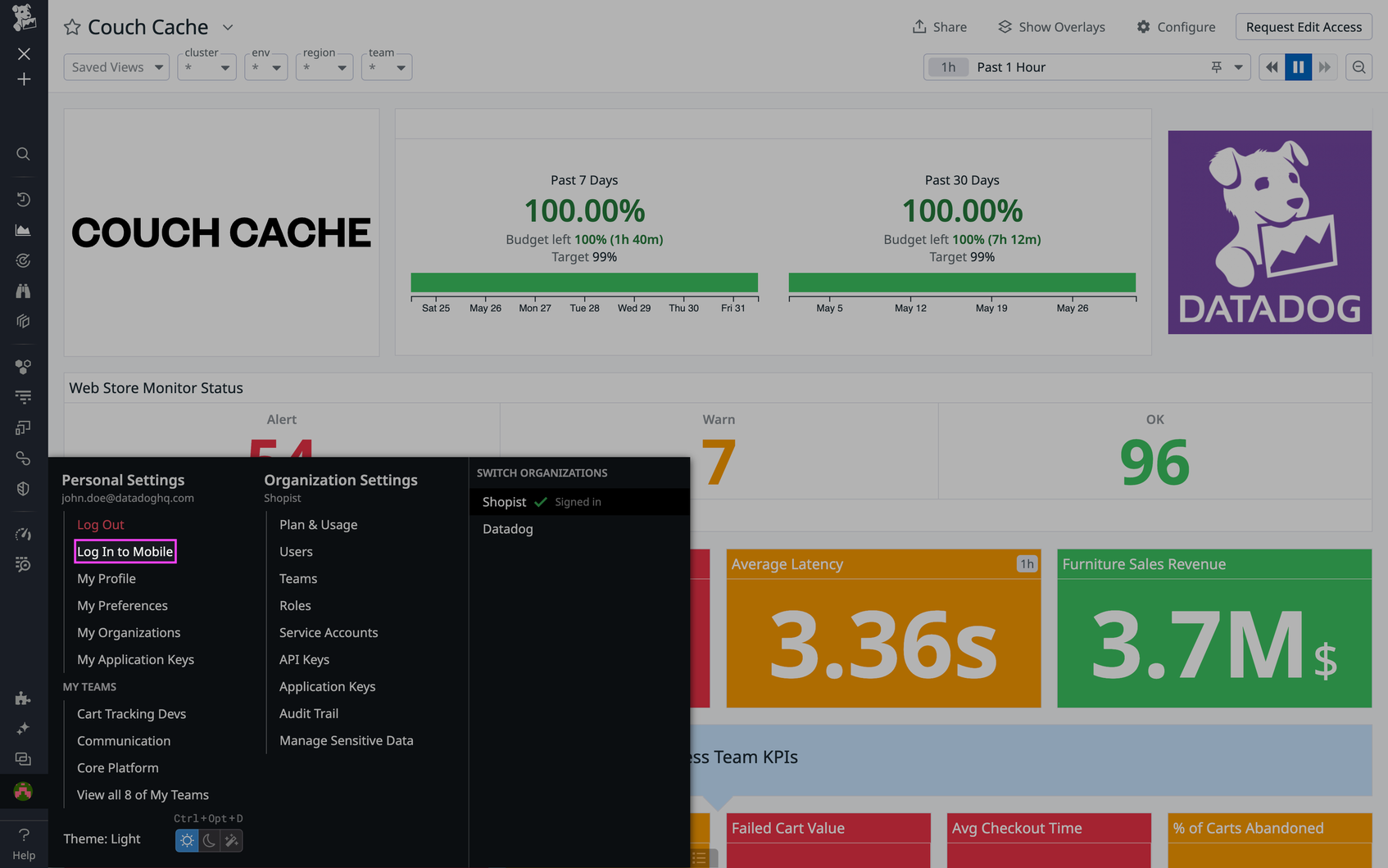 Datadog For Ios Getting Started With the Datadog Mobile App | Datadog