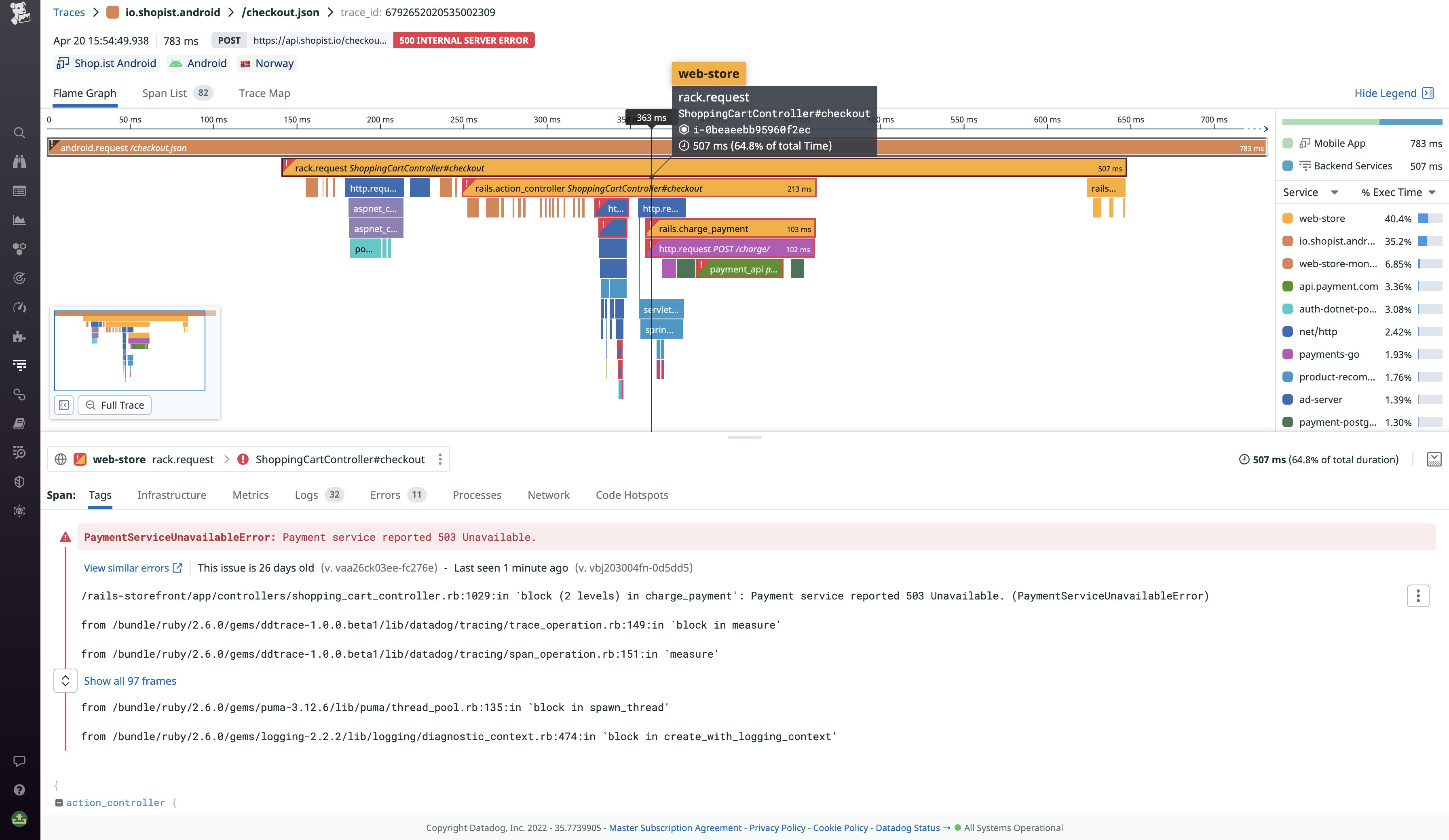 Collect traces from your backend to effectively diagnose issues. Collect traces from your backend to effectively diagnose issues.