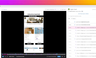Visualize user journeys using Datadog Mobile Session Replay