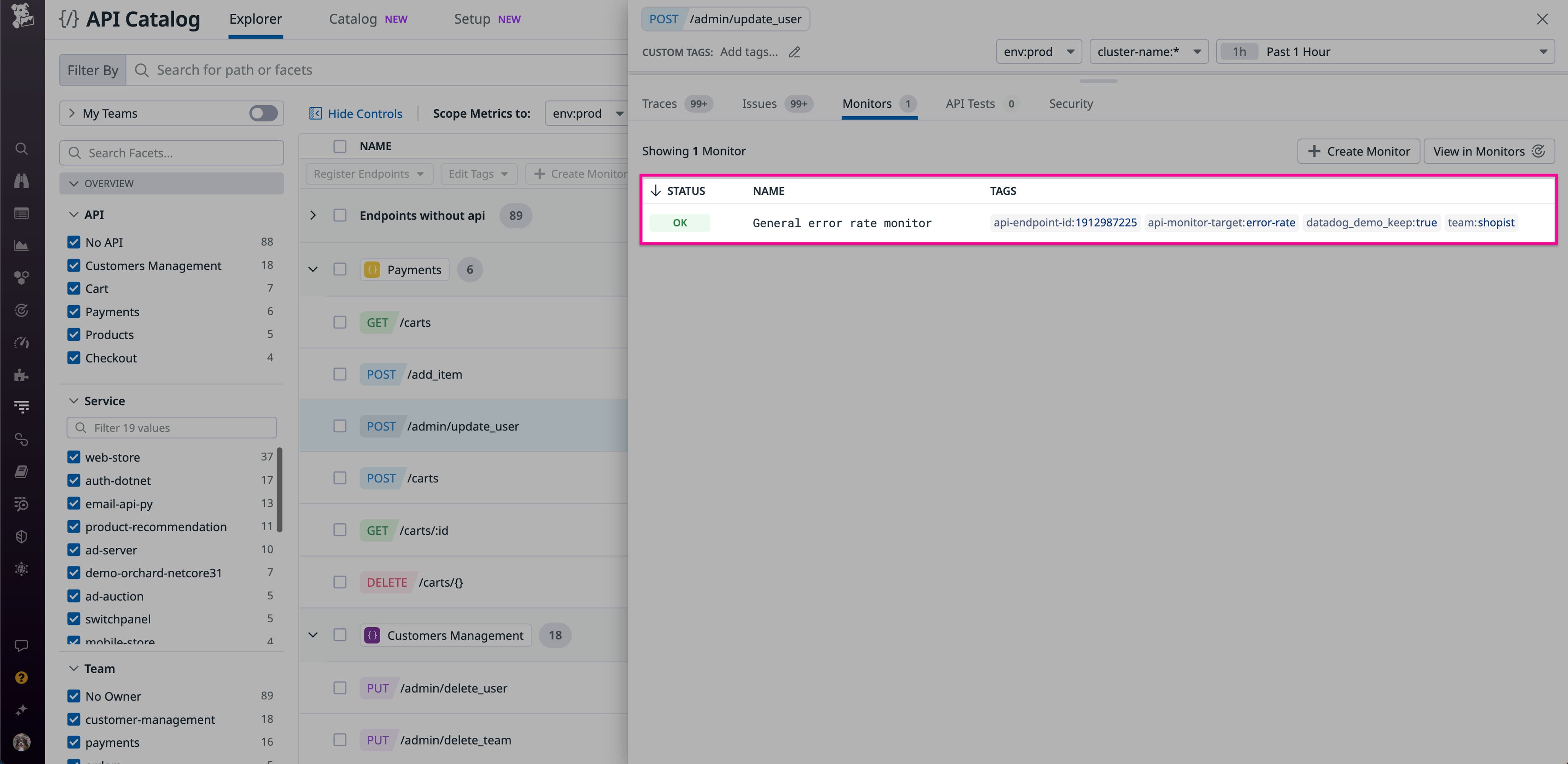 Manage API performance, security, and ownership with Datadog API ...