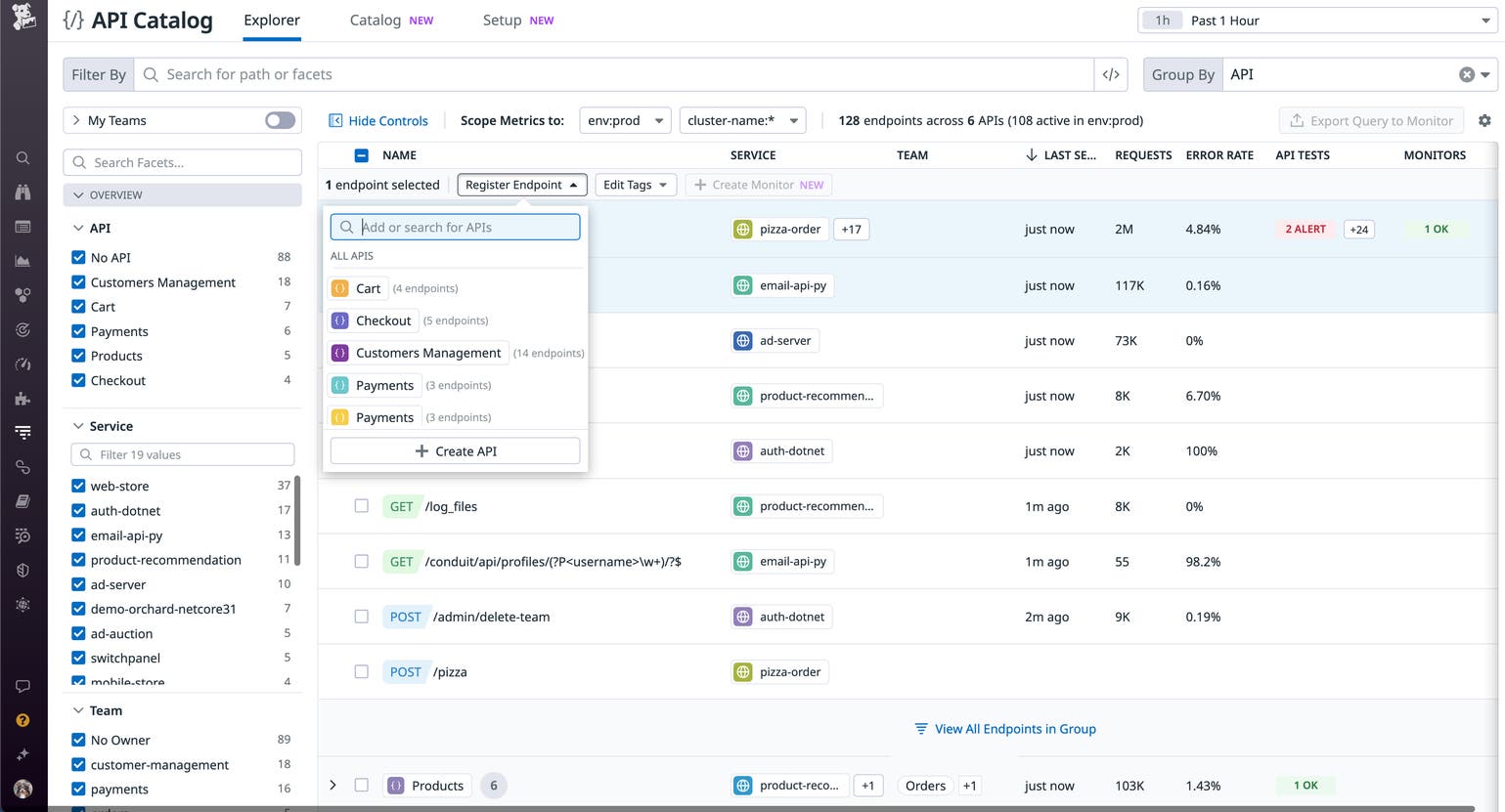Manage API performance, security, and ownership with Datadog API ...