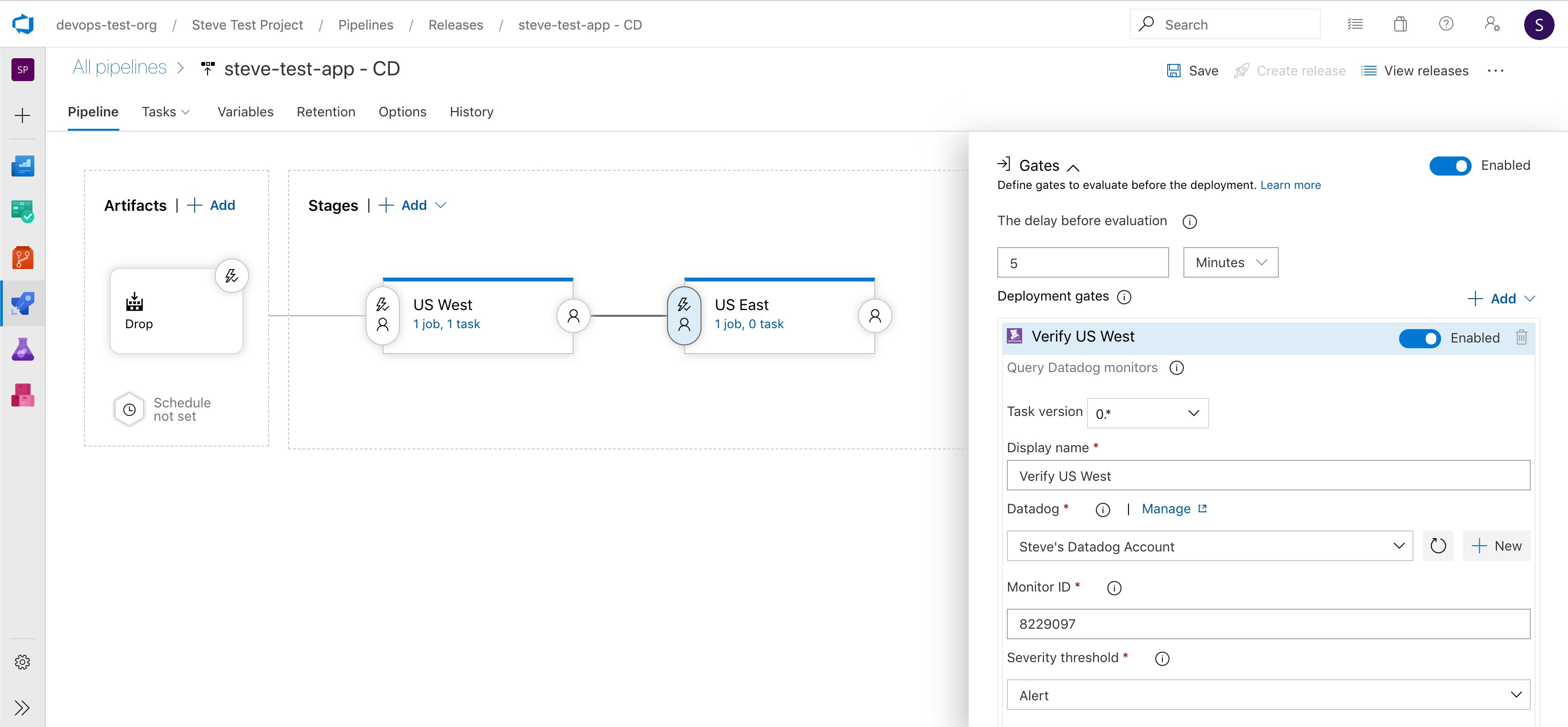 Add a Datadog monitor as a gate in your Azure DevOps pipeline with our new extension Add a Datadog monitor as a gate in your Azure DevOps pipeline with our new extension