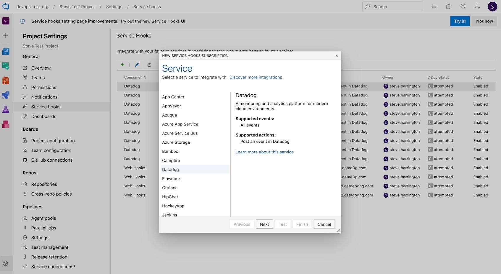Monitor Azure DevOps Workflows and Pipelines With Datadog | Datadog