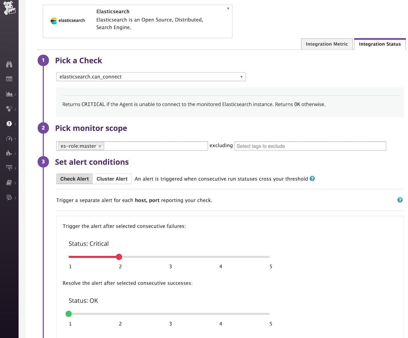 Elasticsearch alerts - status check monitor Elasticsearch alerts - status check monitor