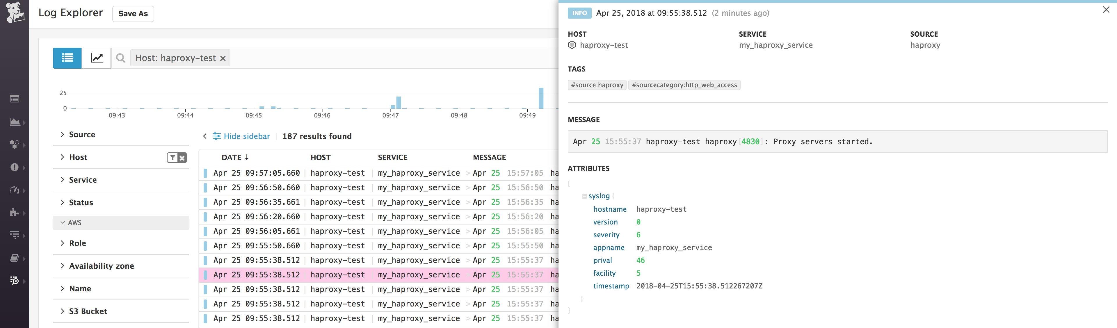 HAProxy log explorer HAProxy log explorer