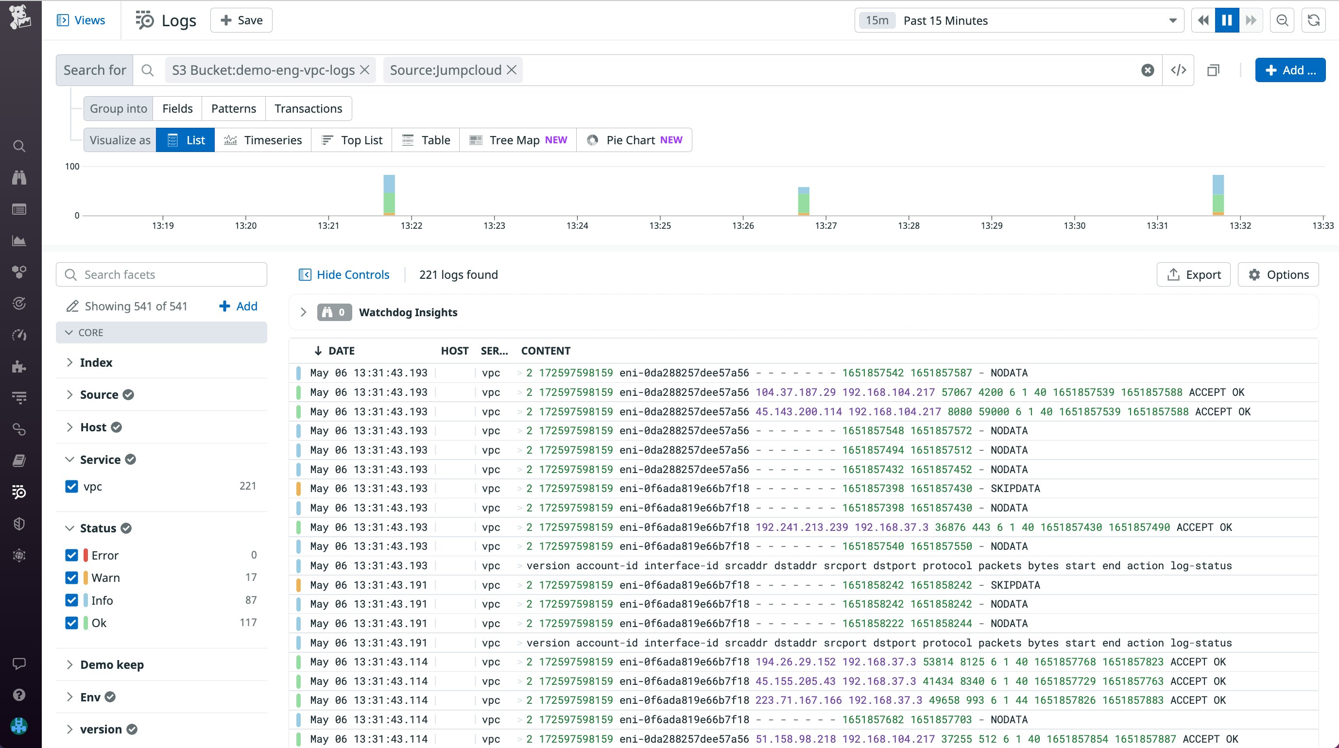 Filter for logs using attributes and tags. Filter for logs using attributes and tags.
