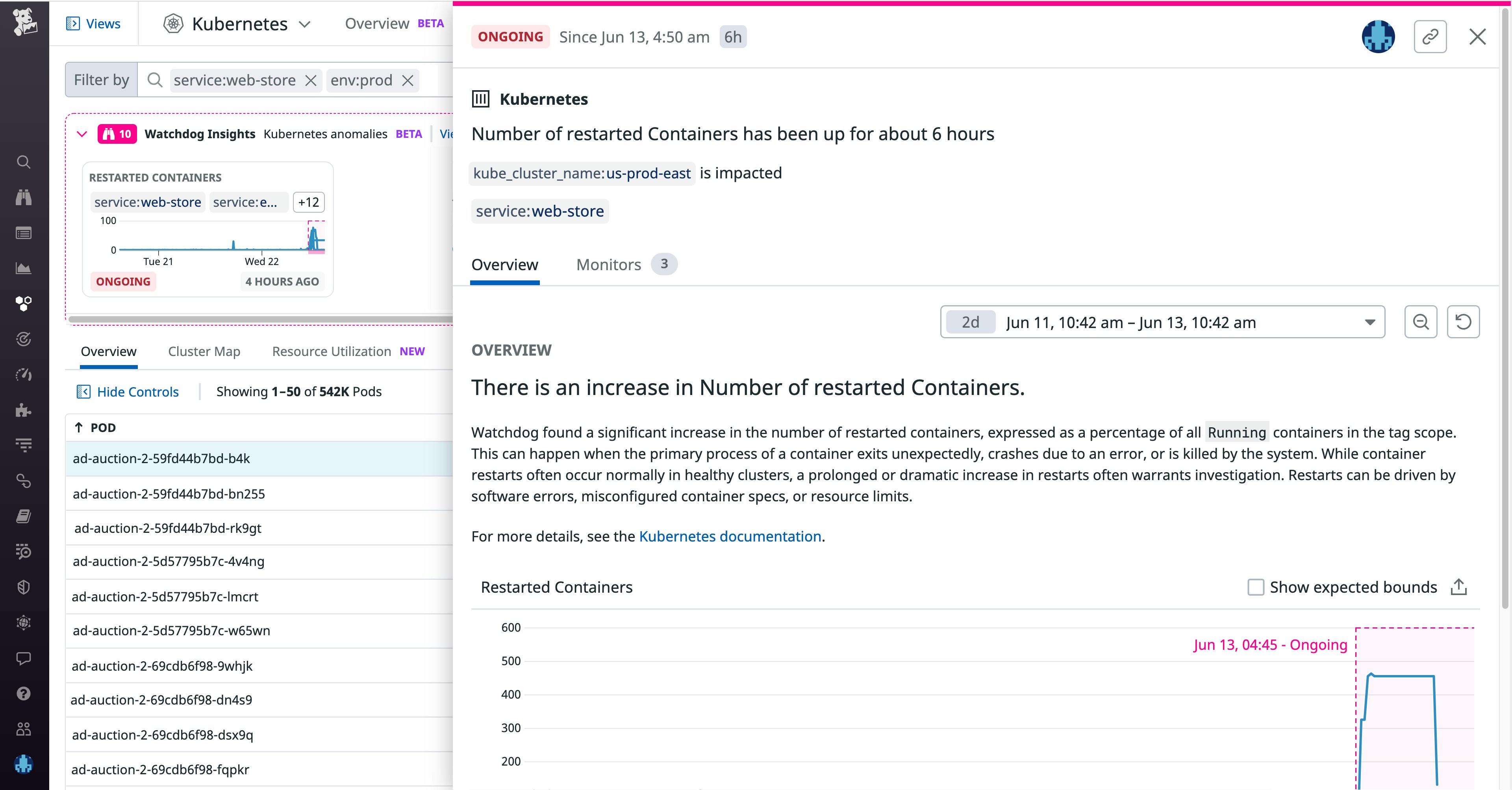 Click on an anomaly to view an in-depth explanation of the detection Click on an anomaly to view an in-depth explanation of the detection