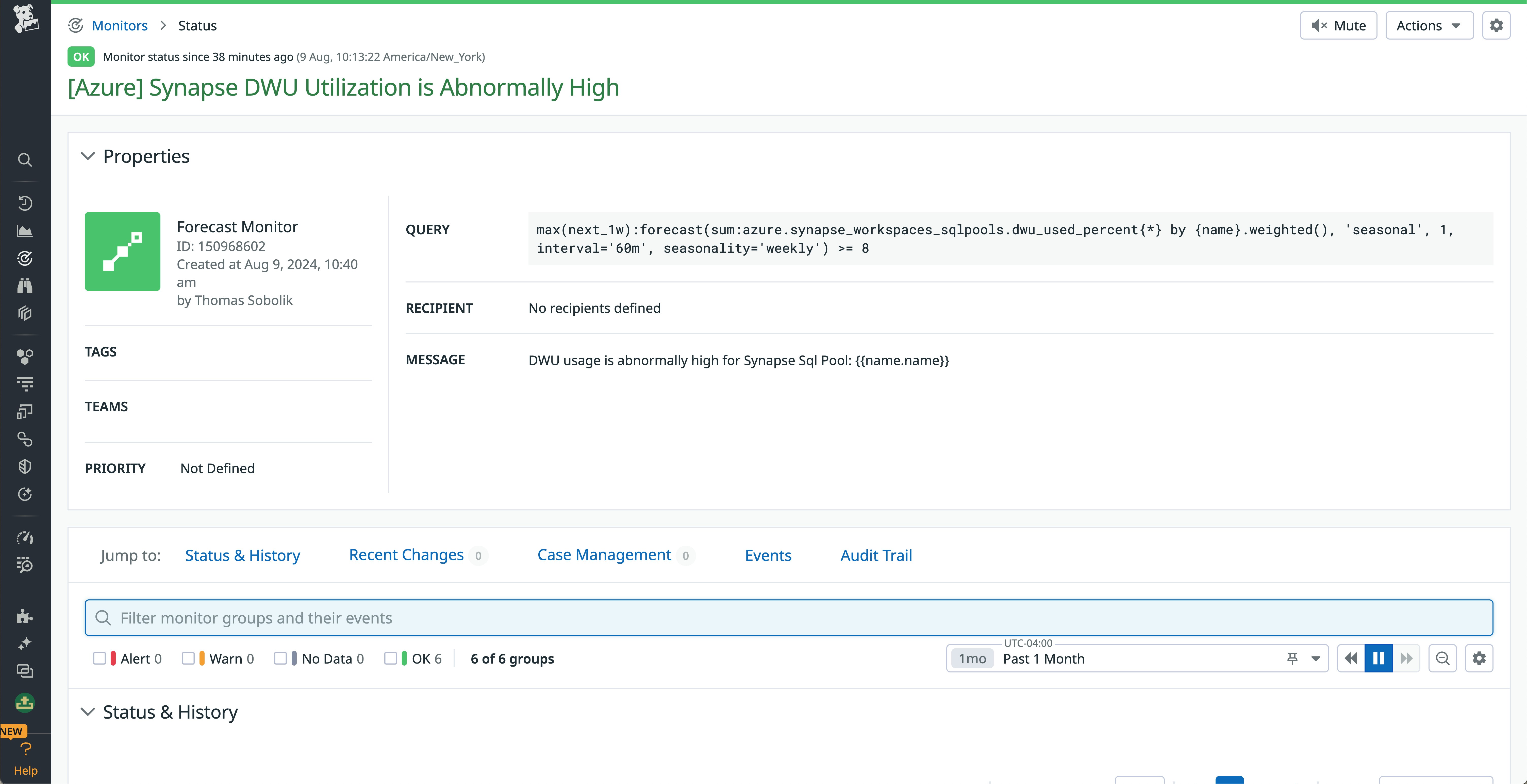 Get alerted on DWU usage with an out-of-the-box monitor Get alerted on DWU usage with an out-of-the-box monitor