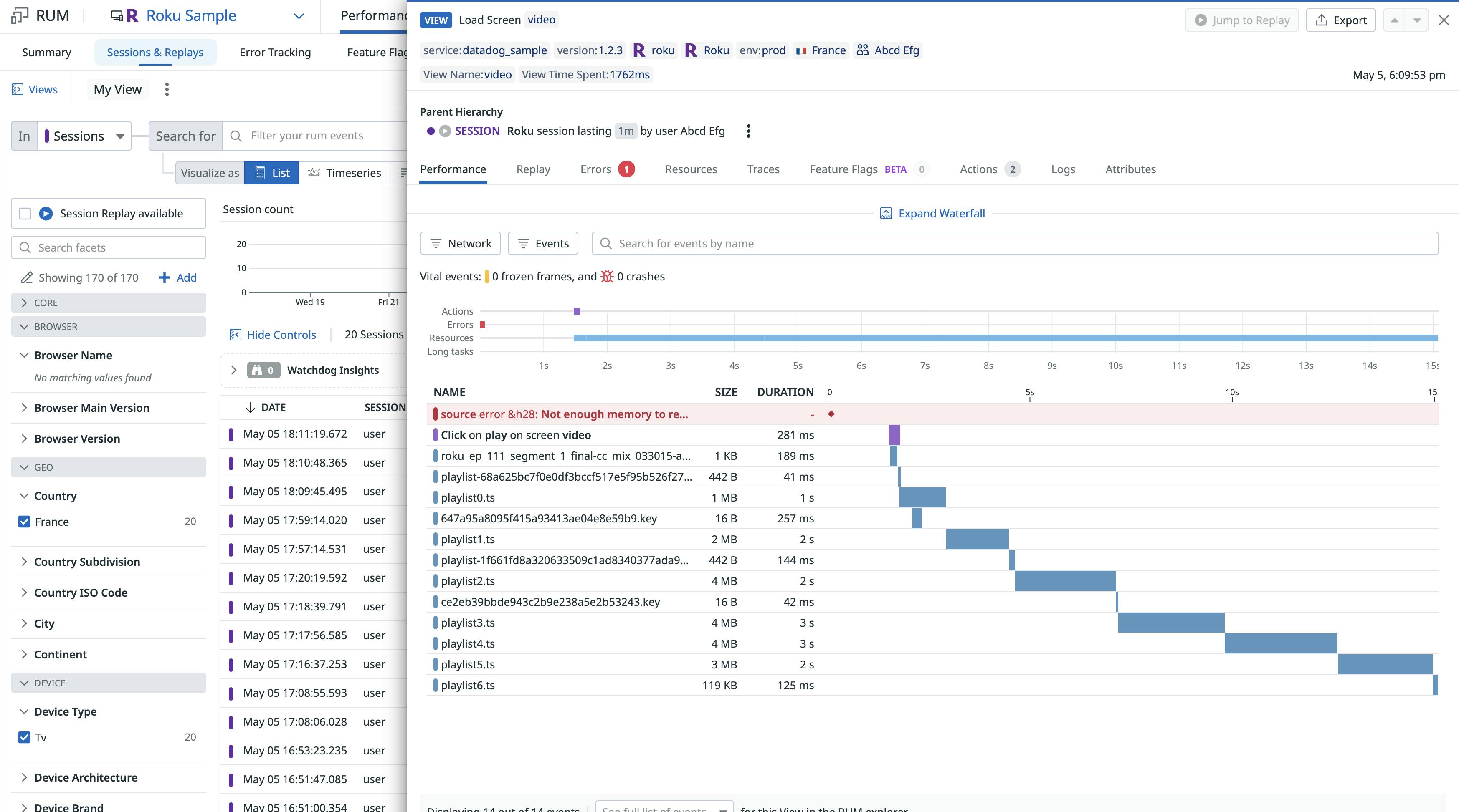 Monitor Your Roku Channels With Datadog RUM | Datadog