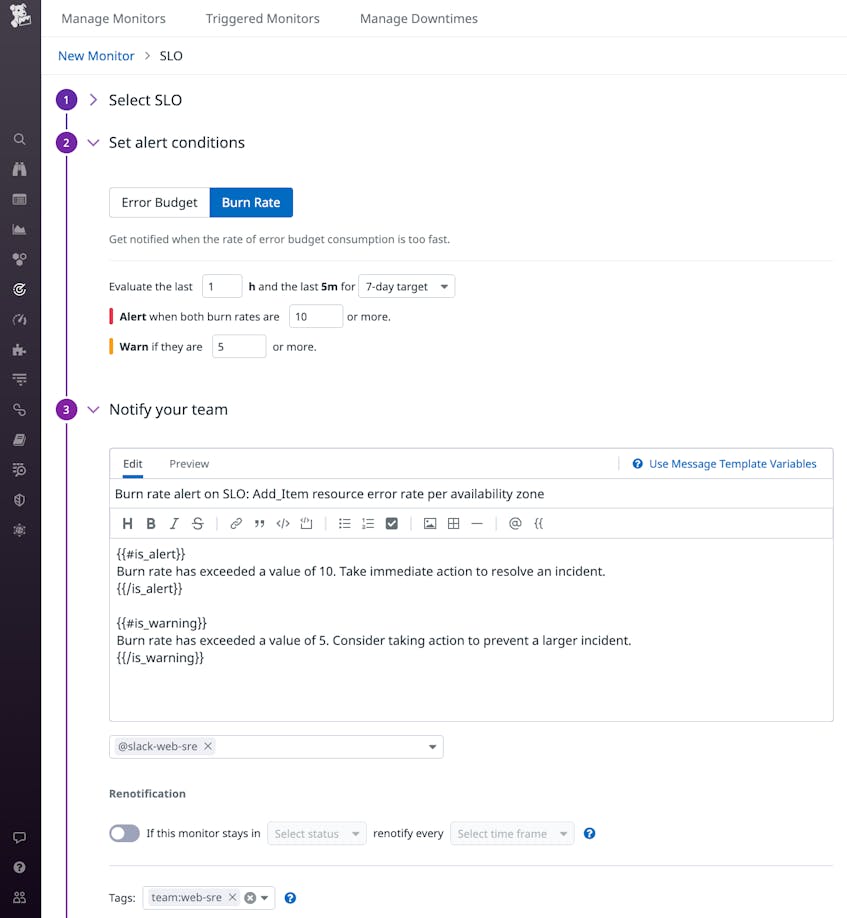 Proactively Monitor Service Performance With SLO Alerts Datadog