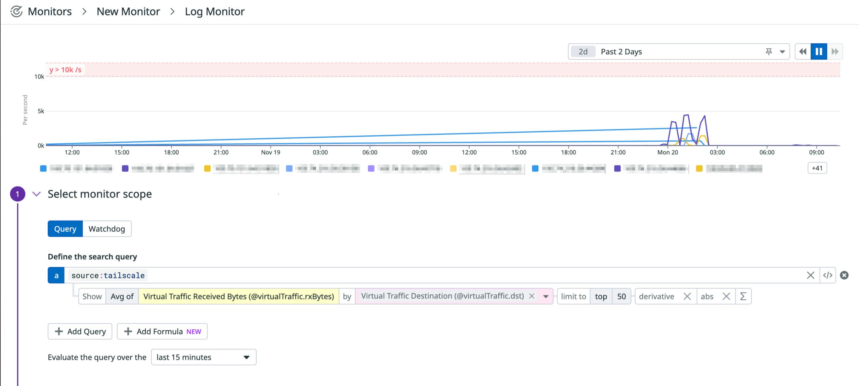 Tailscale monitor in Datadog Tailscale monitor in Datadog