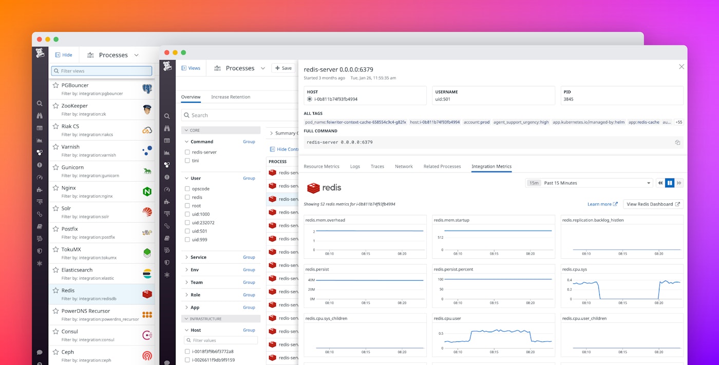 Correlate software performance and resource consumption with new saved views in Live Processes Correlate software performance and resource consumption with new saved views in Live Processes