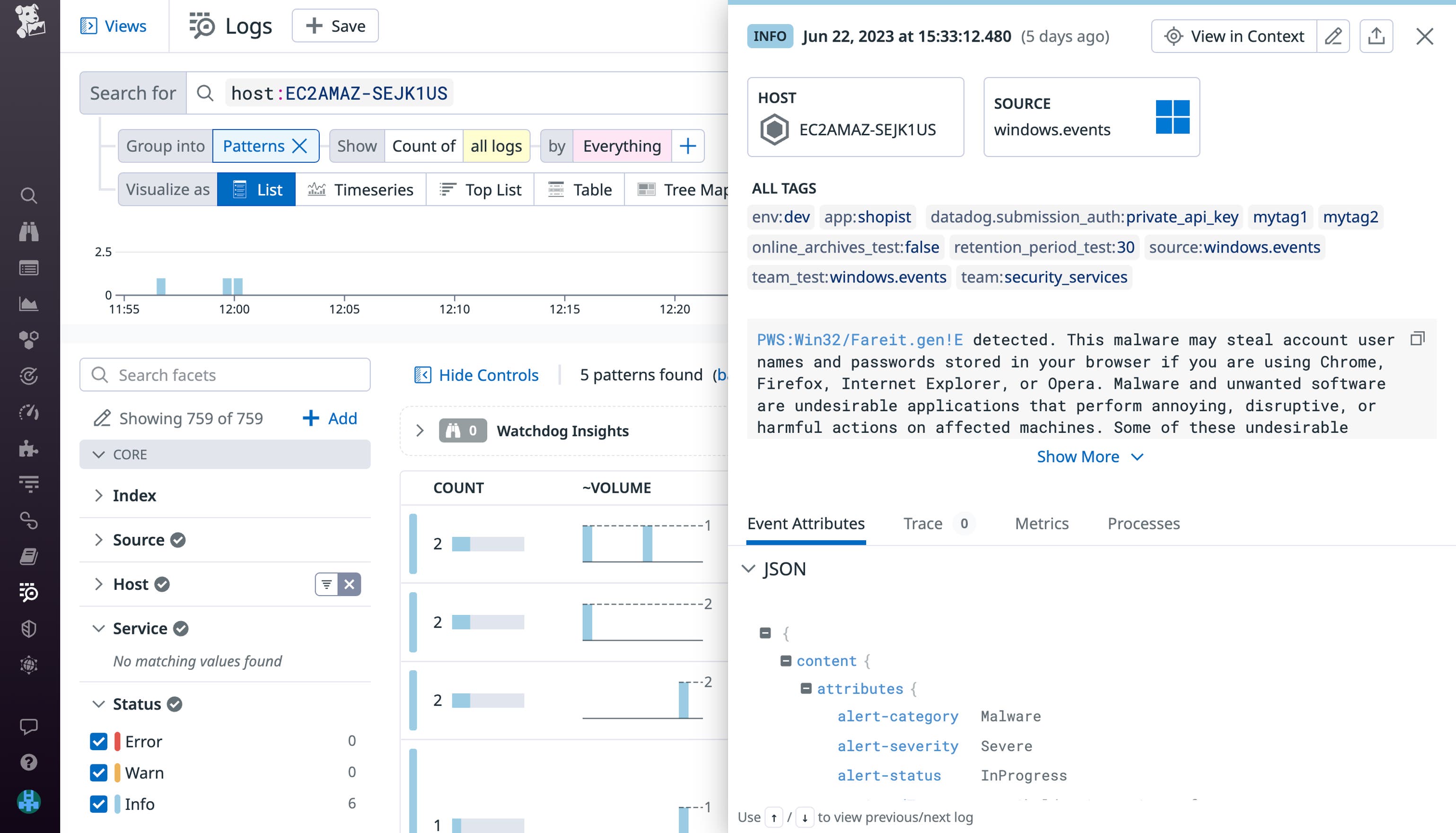 Defender Log Picture Monitor Windows event logs with Datadog | Datadog